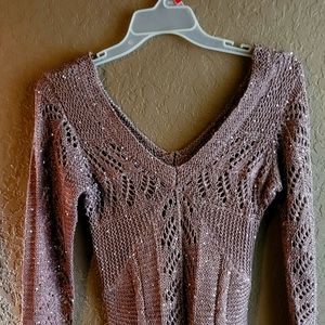 Off shoulder 3/4 sleeve sweater